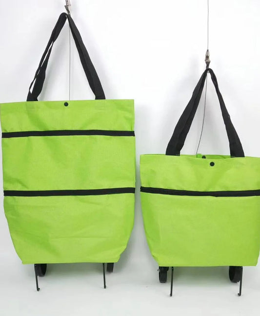 Panier sac à roulettes pliable 2 EN 1